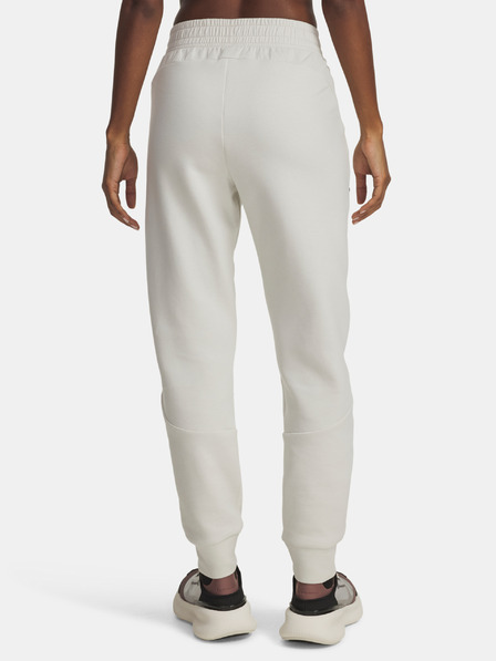 Under Armour Ženski spodnji del trenirke Under Armour Unstoppable Flc Jogger-WHT