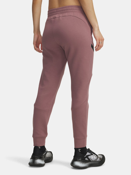 Under Armour Ženski spodnji del trenirke Under Armour Unstoppable Flc Jogger-BRN