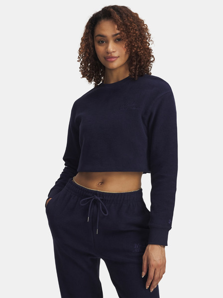 Under Armour Ženski pulover Under Armour Icon Terry Varsity Crew-BLU