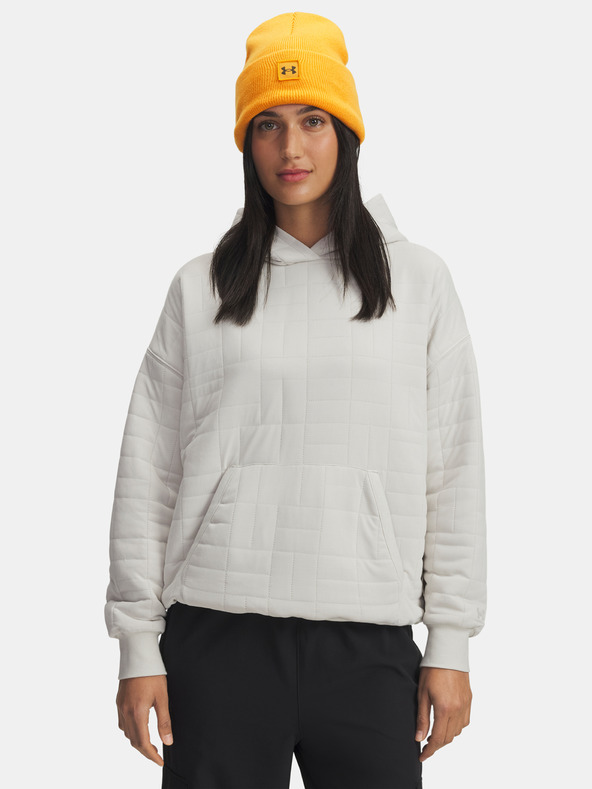 Under Armour Ženski pulover  Under Armour Unstoppable Flc Txtr Hoodie-WHT