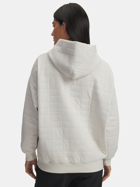 Under Armour Ženski pulover Under Armour Unstoppable Flc Txtr Hoodie-WHT