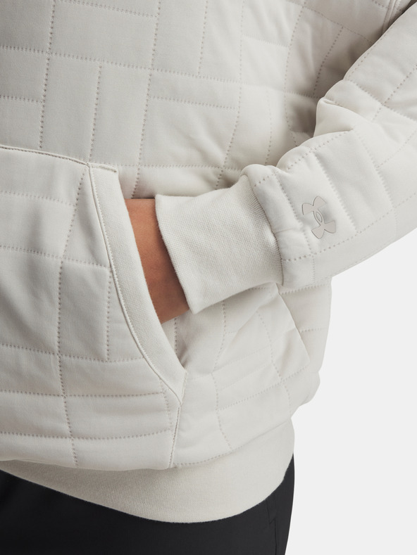 Under Armour Ženski pulover  Under Armour Unstoppable Flc Txtr Hoodie-WHT