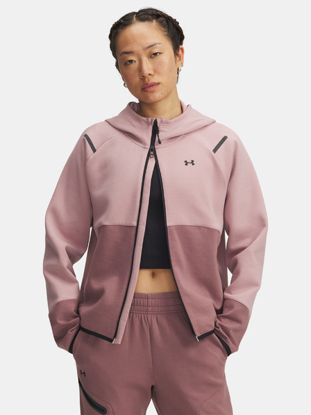 Under Armour Ženski pulover Under Armour Unstoppable Fleece FZ-PNK