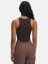Under Armour Ženska majica brez rokavov Under Armour UA Rival Rib Tank-BRN