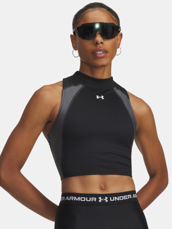 Under Armour Ženska majica brez rokavov Under Armour UA HG Rib Tank-BLK