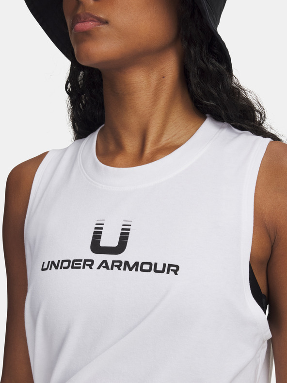 Under Armour Ženska majica brez rokavov Under Armour UA Varsity U Tank-WHT