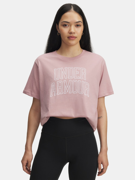 Under Armour Ženska majica Under Armour Rival OS Campus Tee-PNK