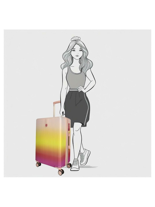 Enrico Benetti Potovalni kovček Enrico Benetti Havana M Fuksija