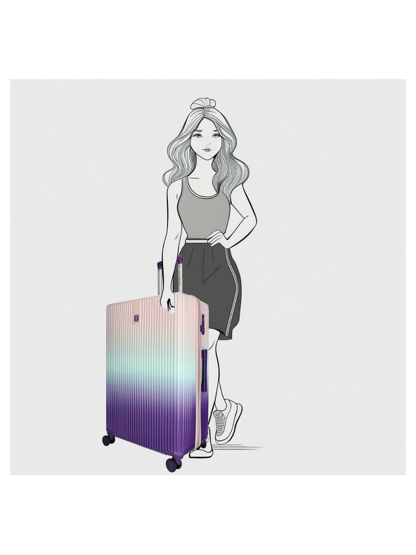 Enrico Benetti Potovalni kovček Enrico Benetti Havana L Vijolična