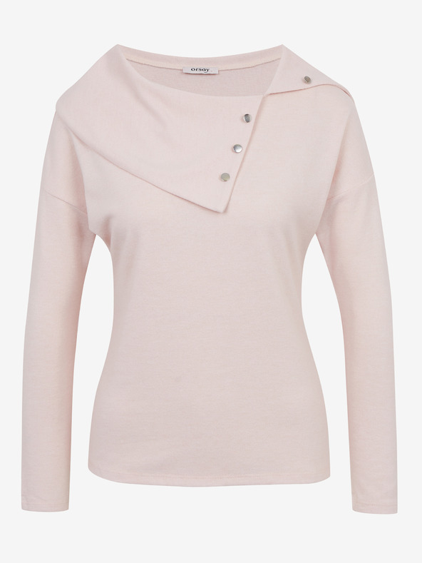 Orsay Svetlo rožnata ženska majica z okrasnimi detajli ORSAY