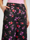 Orsay Črne ženske cvetlične široke hlače ORSAY