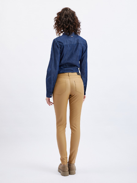 Orsay Rjave ženske skinny fit hlače ORSAY