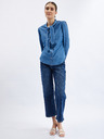 Orsay Modra ženska denim srajca z okrasnim detajlom ORSAY