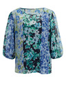 Orsay Modra ženska cvetlična bluza ORSAY