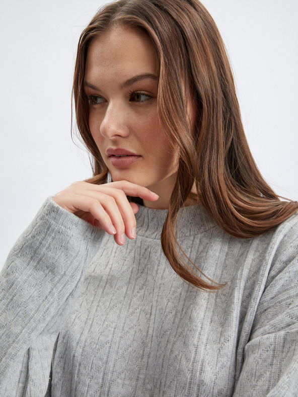 Orsay Svetlo siv ženski vzorčast pulover ORSAY