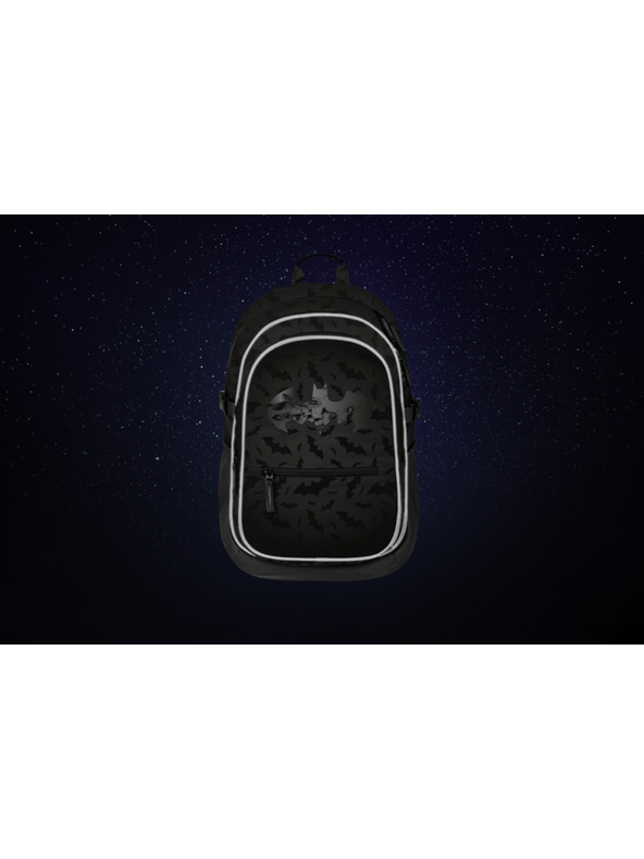 BAAGL  BAAGL SET 3 Core Batman črn: nahrbtnik, peresnica, vrečka