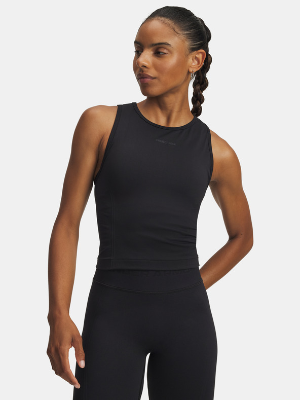 Under Armour Ženska majica brez rokavov Under Armour Pjt Rock Seamless Tank-BLK