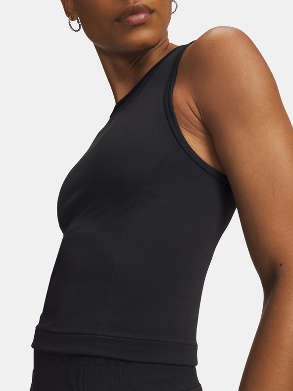 Under Armour Ženska majica brez rokavov Under Armour Pjt Rock Seamless Tank-BLK