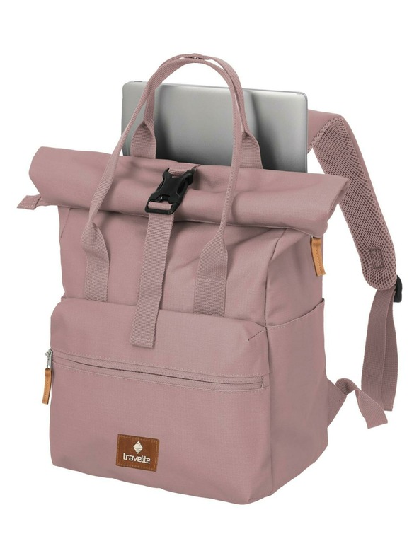 Travelite Nahrbtnik Travelite Basics Short Handle Roll-up Smoky rose