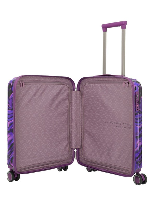 Travelite Komplet potovalnih kovčkov Travelite Lascana Edition S,M,L Purple Swirl