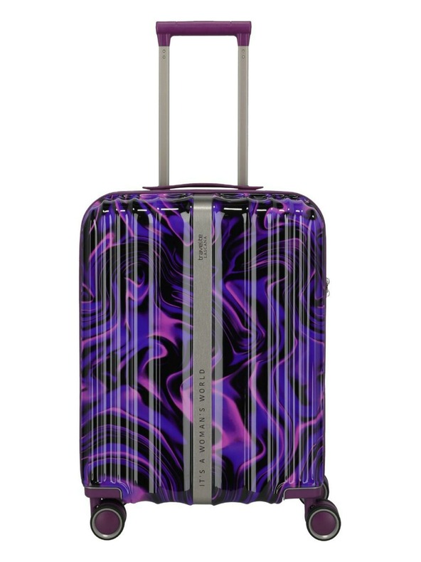 Travelite Komplet potovalnih kovčkov Travelite Lascana Edition S,M,L Purple Swirl
