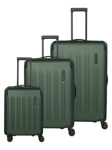 Travelite Komplet potovalnih kovčkov Travelite Dynamiic S,M,L Green
