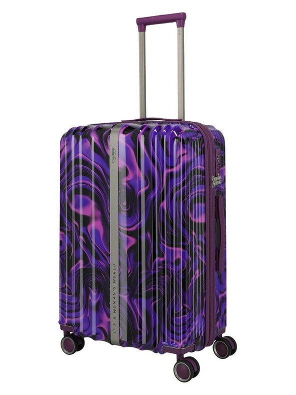 Travelite Potovalni kovček Travelite Lascana Edition M Purple Swirl