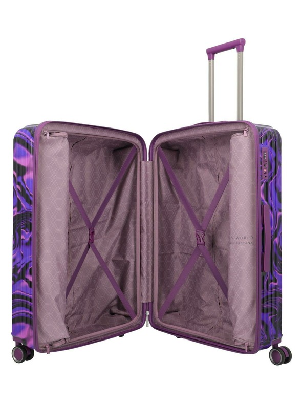 Travelite Potovalni kovček Travelite Lascana Edition L Purple Swirl