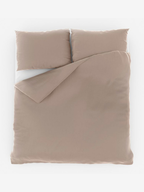 Kvalitex Francoska muslinjasta posteljnina 240x200, 70x90cm bež Kvalitex