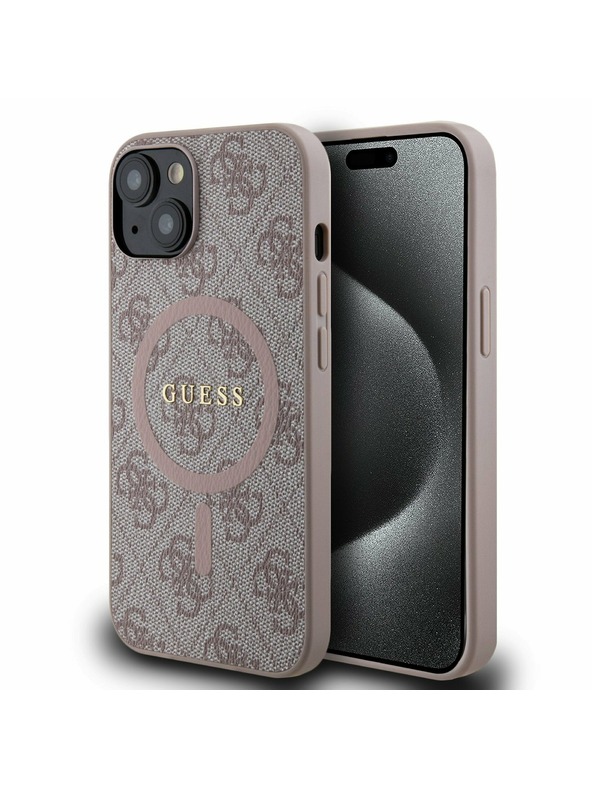 Guess Guess 4G Zadnji Ovitek za iPhone 14 Pink