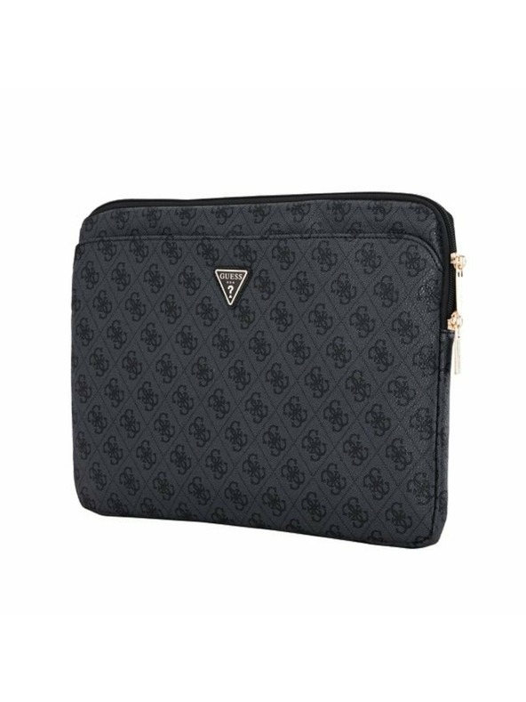 Guess Guess PU 4G Triangle Logo Ovitek za prenosnik 14" Črn