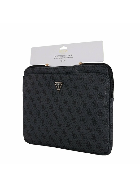 Guess Guess PU 4G Triangle Logo Ovitek za prenosnik 14" Črn