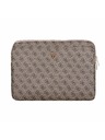 Guess Guess PU 4G Triangle Logo Ovitek za prenosnik 14" Rjav