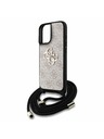 Guess Guess PU 4G Metal Logo Crossbody Trak Zadnji ovitek za iPhone 16 Roza
