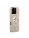 Guess Guess PU 4G Metal Logo Trak Zadnji ovitek za iPhone 16 Pro Max Roza
