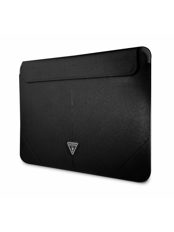 Guess Guess Saffiano Triangle Metal Logo Etui za računalnik 13/14" Črna