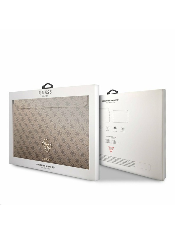Guess Guess PU 4G Metal Logo Etui za računalnik 13" Rjava