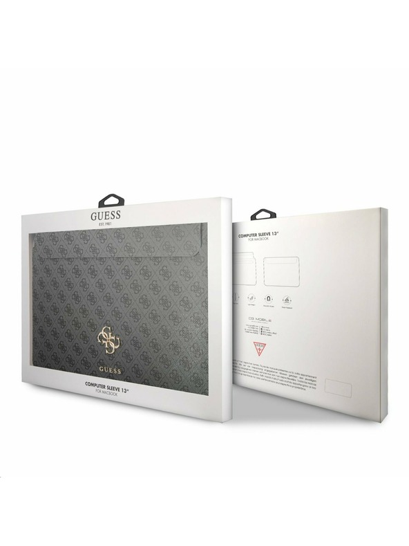 Guess Guess PU 4G Metal Logo Etui za računalnik 13" Siva
