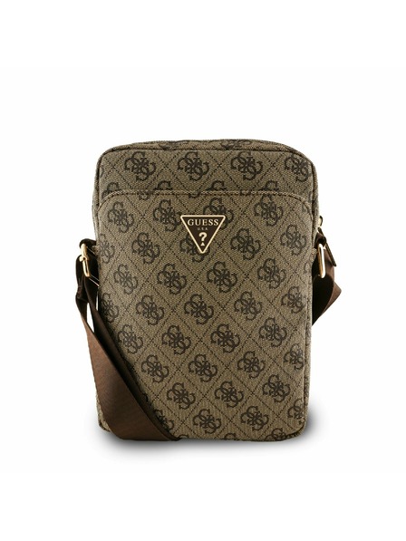 Guess Guess PU 4G Triangle Logo Torba 8" Rjava