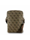 Guess Guess PU 4G Triangle Logo Torba 8" Rjava