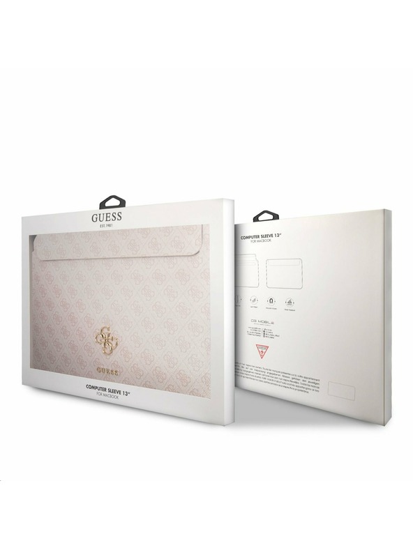 Guess Guess PU 4G Metal Logo Etui za računalnik 13" Roza