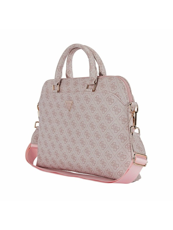 Guess Guess PU 4G Triangle Logo Torba za prenosnik 13/14/15" Roza