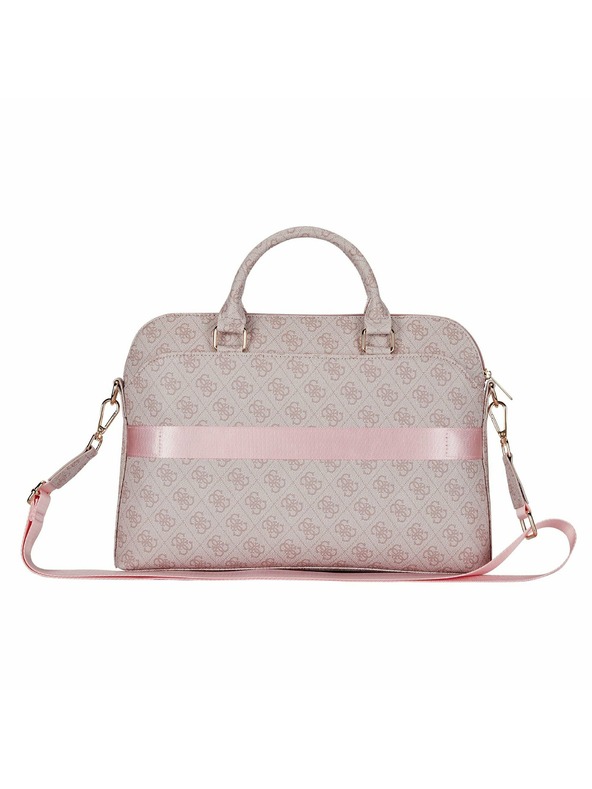 Guess Guess PU 4G Triangle Logo Torba za prenosnik 13/14/15" Roza