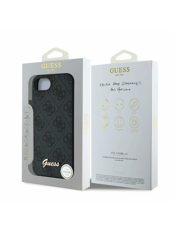 Guess Guess 4G Zadnji pokrov za iPhone 16e Grey