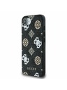 Guess Guess PU 4G Peony MagSafe Zadnji pokrov za iPhone 16e Black
