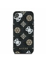 Guess Guess PU 4G Peony MagSafe Zadnji pokrov za iPhone 16e Black