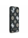 Guess Guess PU 4G Peony MagSafe Zadnji pokrov za iPhone 16e Black