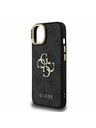 Guess Guess PU 4G Metal Logo Stand Camera Frame Zadnji pokrov za iPhone 13 Black