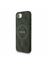 Guess Guess PU usnje 4G Colored Ring Trak MagSafe Zadnji pokrov za iPhone 16e Black