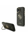 Guess Guess PU 4G Metal Logo Stand Camera Frame Zadnji pokrov za iPhone 16 Black
